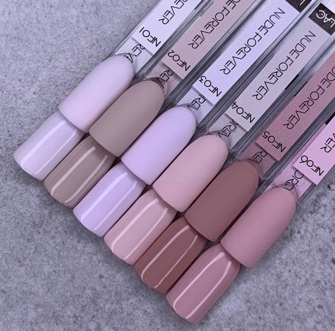 NEW NUDE FOREVER GEL POLISH COLLECTION SKU: LAC- NF