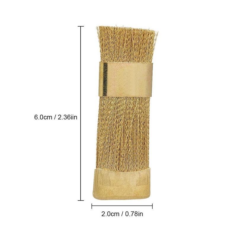 Brass brush for cleaning tools
