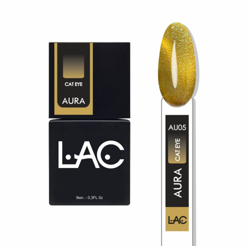 NEW COLLECTION OF GEL POLISHES AURA cat's eye L-AU