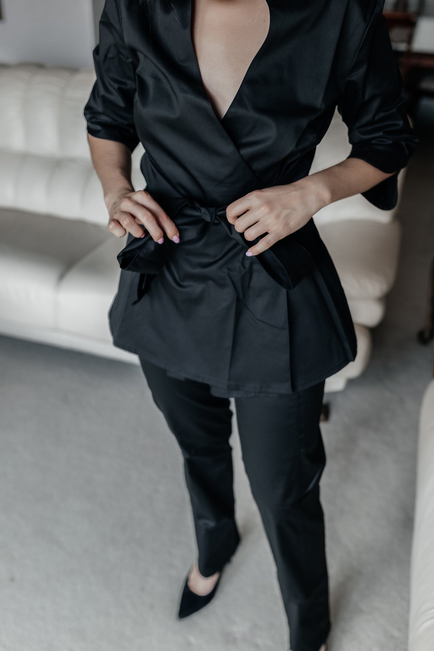 Black goldy set