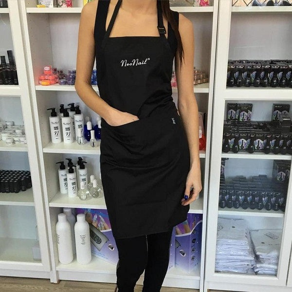 Black apron with Neonail logo