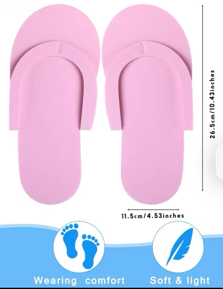 Pedicure slippers 5pc (random color)