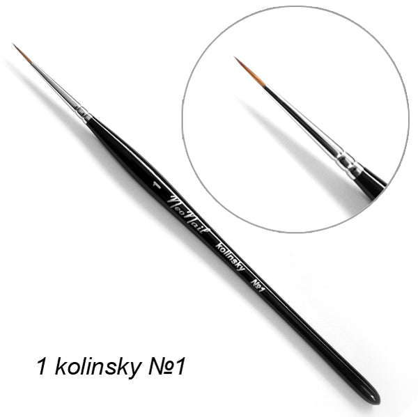Brush # 1 NeoNail for design 1 (kolinsky)