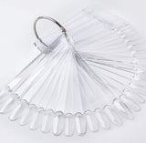 Plastic nails with metal ring 50pcs (oval)