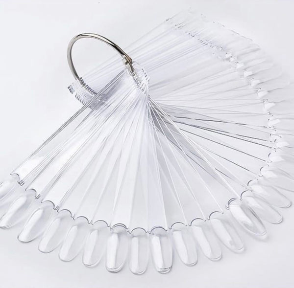 Plastic nails with metal ring 50pcs (oval)