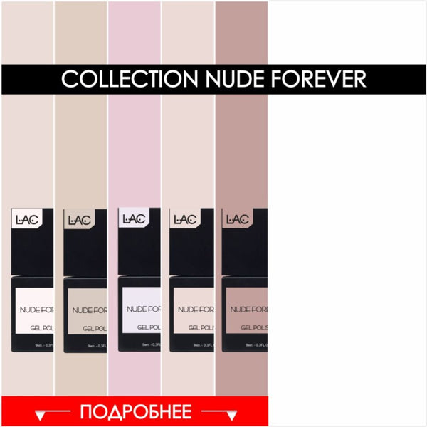 NEW NUDE FOREVER GEL POLISH COLLECTION SKU: LAC- NF
