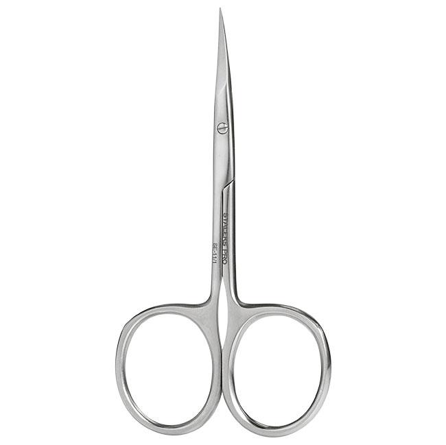 LEFT-HANDED USERS (для левшей) STALEKS PRO EXPERT 11/1 PROFESSIONAL CUTICLE SCISSORS (BLADE WIDTH 18 MM) SE-11/1