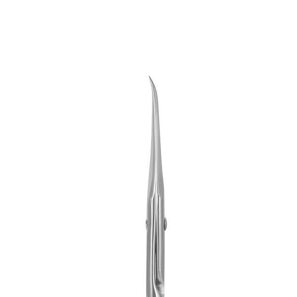 STALEKS PRO EXCLUSIVE 21 TYPE 2 PROFESSIONAL CUTICLE SCISSORS WITH HOOK SHORTENED CURVED HANDLES  ZEBRA